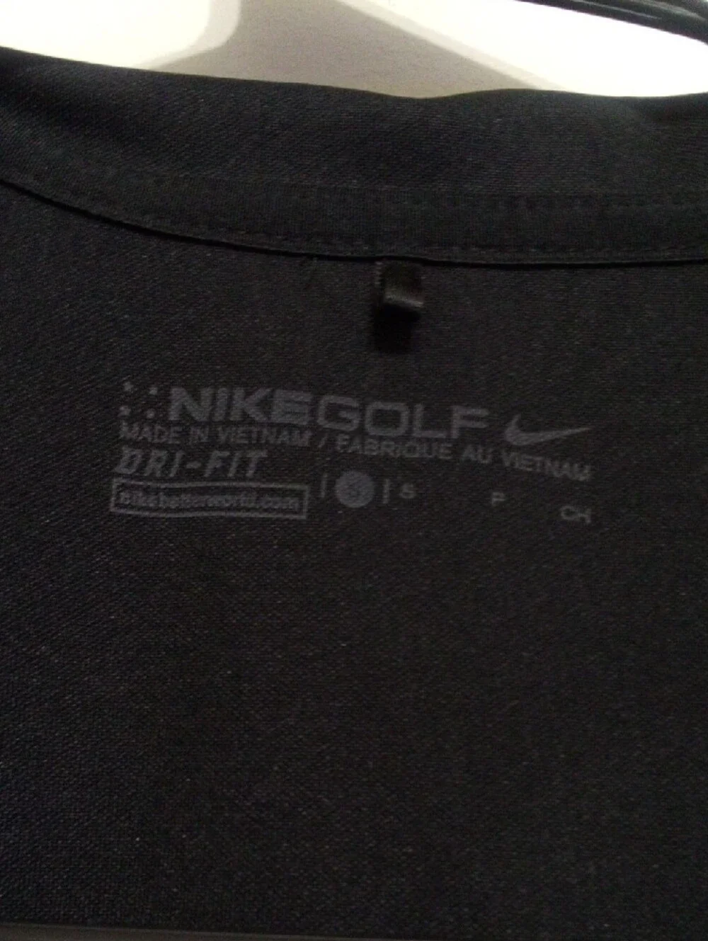2 Nike Black Dri-FIT Golf Tees